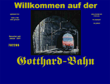 Tablet Screenshot of gotthardbahn.ch